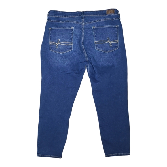 Denizen from Levi's Modern Ankle Skinny Jeans Dark Wash Size 14 - Picture 4 of 11